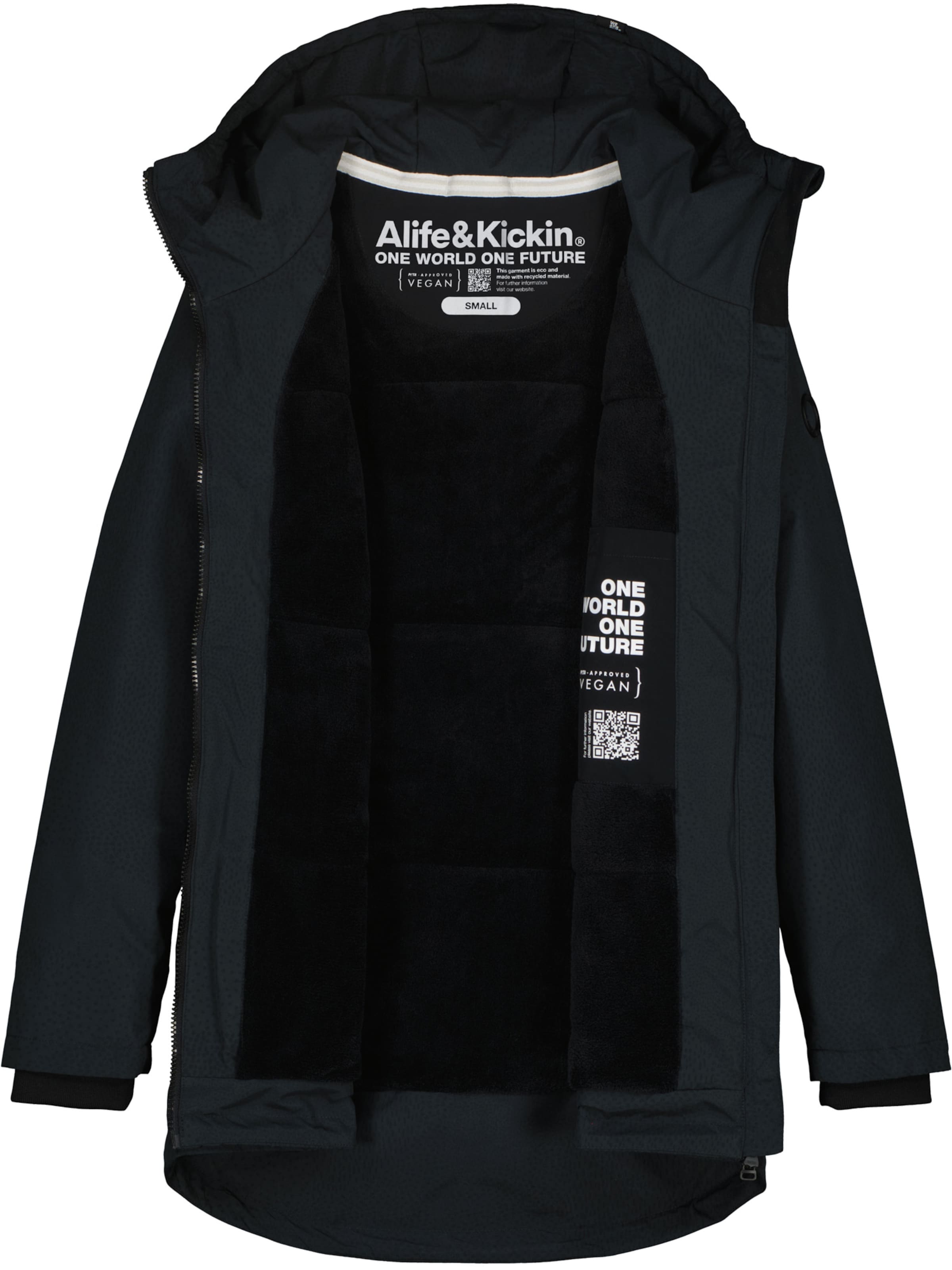 alife & kickin Zimná bunda 'LilouAK B' - Čierna