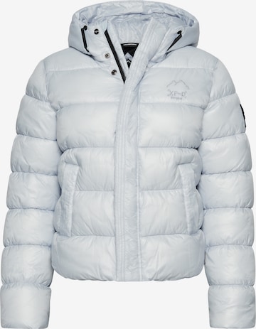 Superdry Zimní bunda – bílá: přední strana