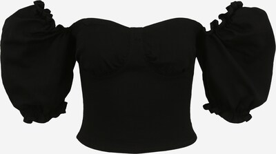 Missguided (Petite) Bluzka w kolorze czarny denimm, Podgląd produktu