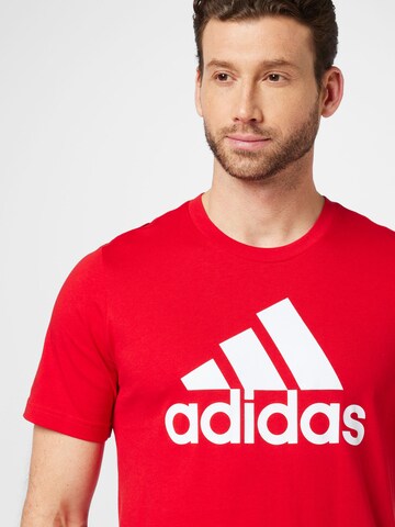 ADIDAS SPORTSWEAR Funkční tričko 'Essentials' – červená