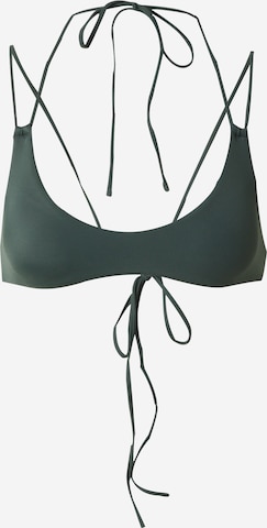 WEEKDAY - Soutien Bustier Top de biquíni 'Kiama' em verde: frente