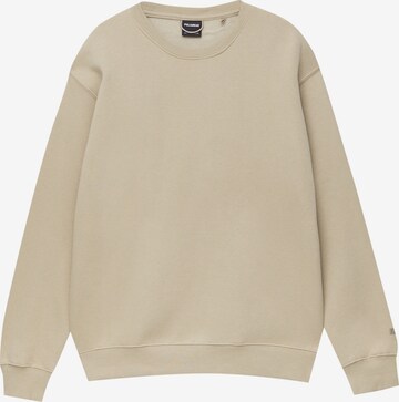 Sweat-shirt Pull&Bear en beige : devant