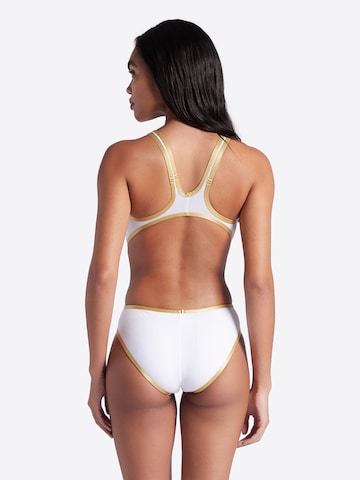 ARENA - Soutien Bustier Fato de banho desportivo 'ONE BIGLOGO' em branco