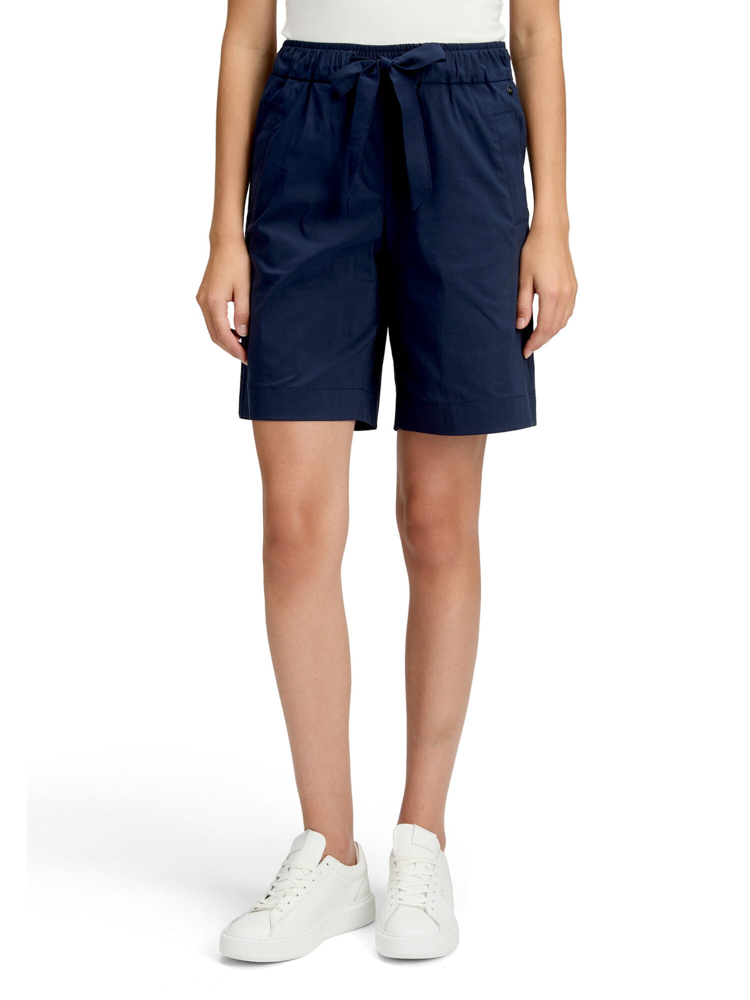 Betty & Co Regular Pants in Blue: front
