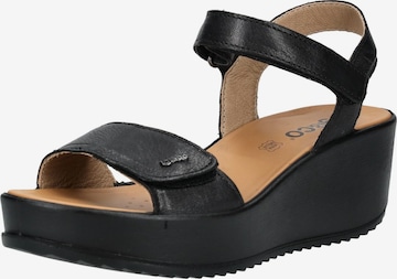Sandalo di IGI&CO in nero: frontale