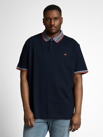 TOM TAILOR Men + Shirt in Blauw: voorkant