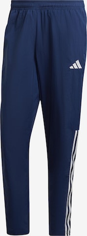 ADIDAS PERFORMANCE Tapered Workout Pants 'Tiro23' in Blue: front