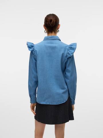 Chemisier 'VMULI' VERO MODA en bleu