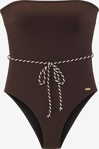 Copenhagen Studios Bandeau Uimapuku värissä ruskea: etupuoli