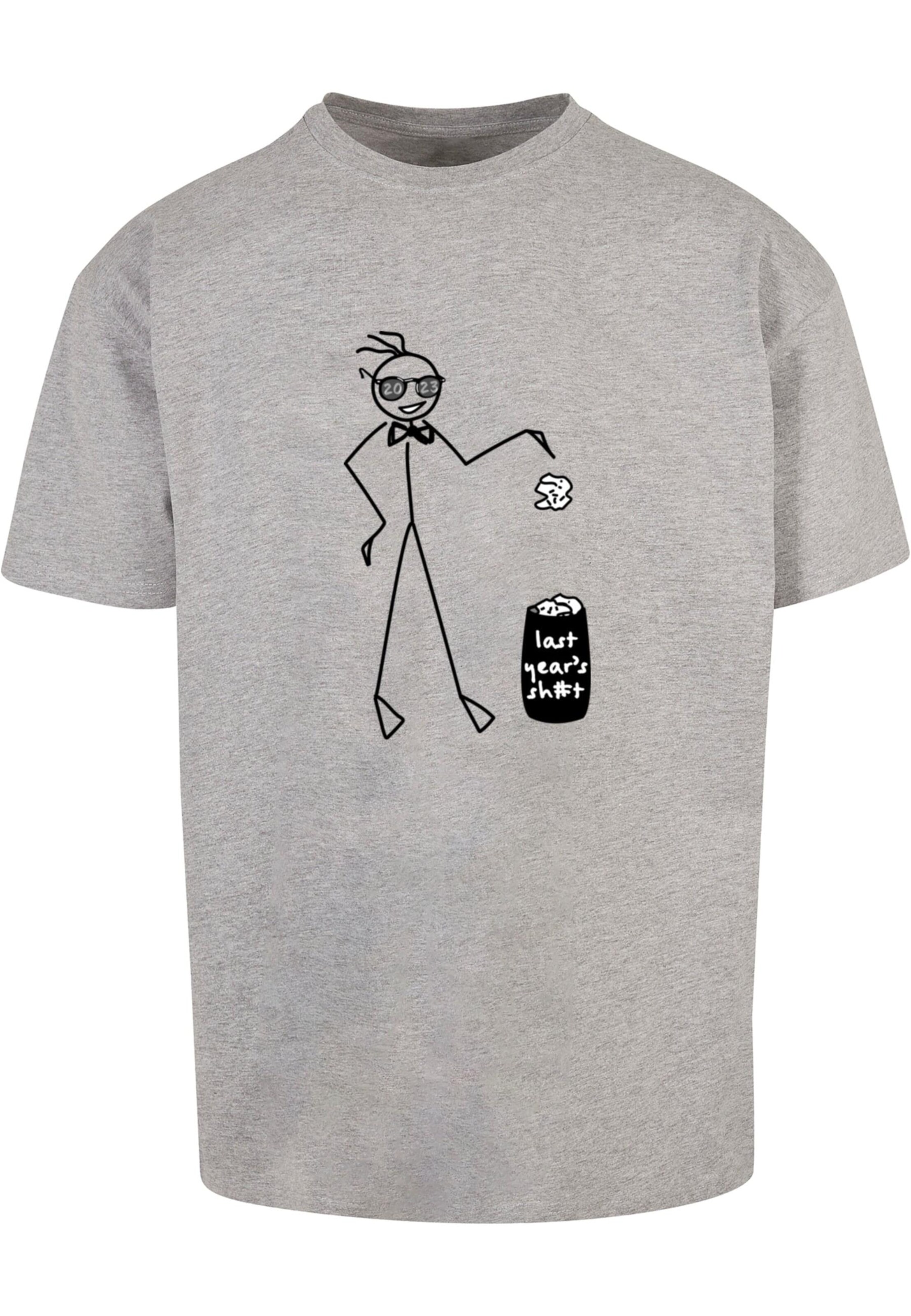 pilka Merchcode Marškinėliai 'Last Year': priekis