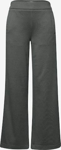 STREET ONE Wide Leg Hose in Grün: Vorderseite