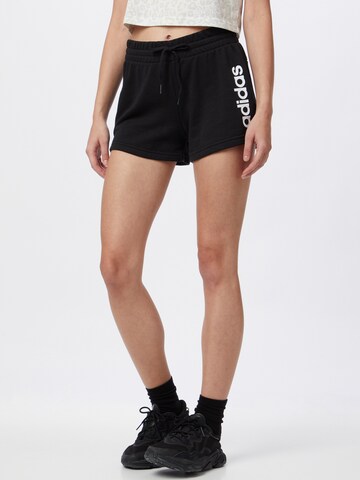 ADIDAS SPORTSWEAR Regular Sportbroek in Zwart: voorkant