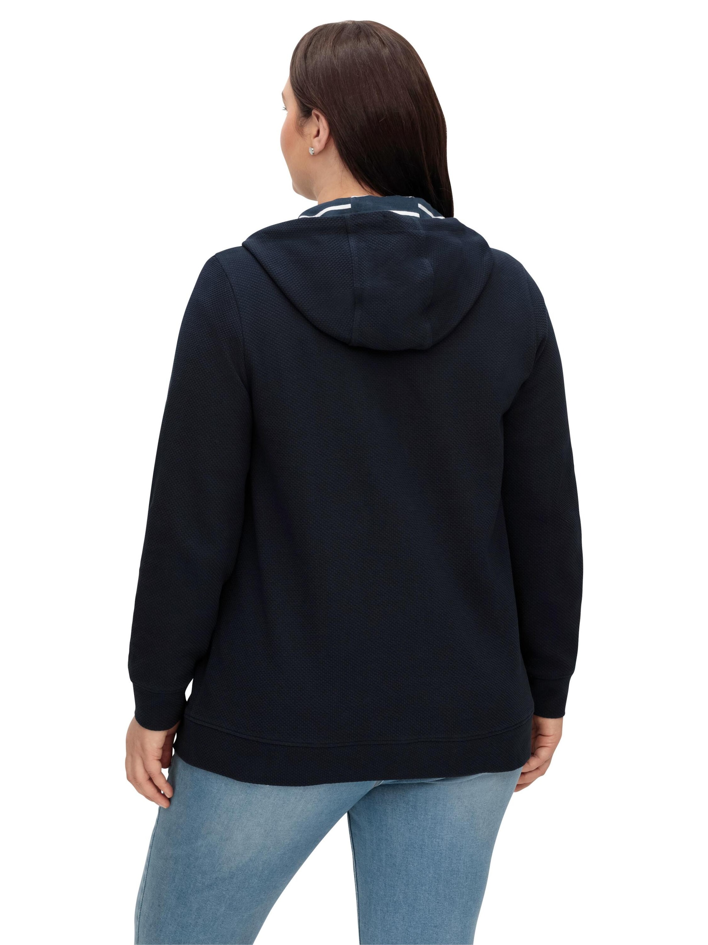 SHEEGO - Sudadera con cremallera en azul