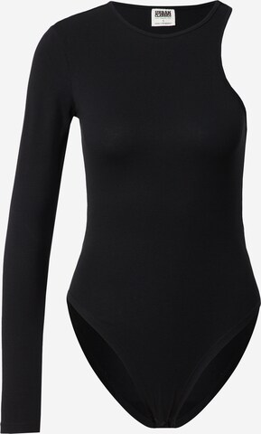 Urban Classics Shirt Bodysuit in Black: front