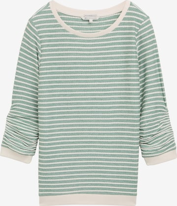 Sweat-shirt TOM TAILOR DENIM en vert : devant