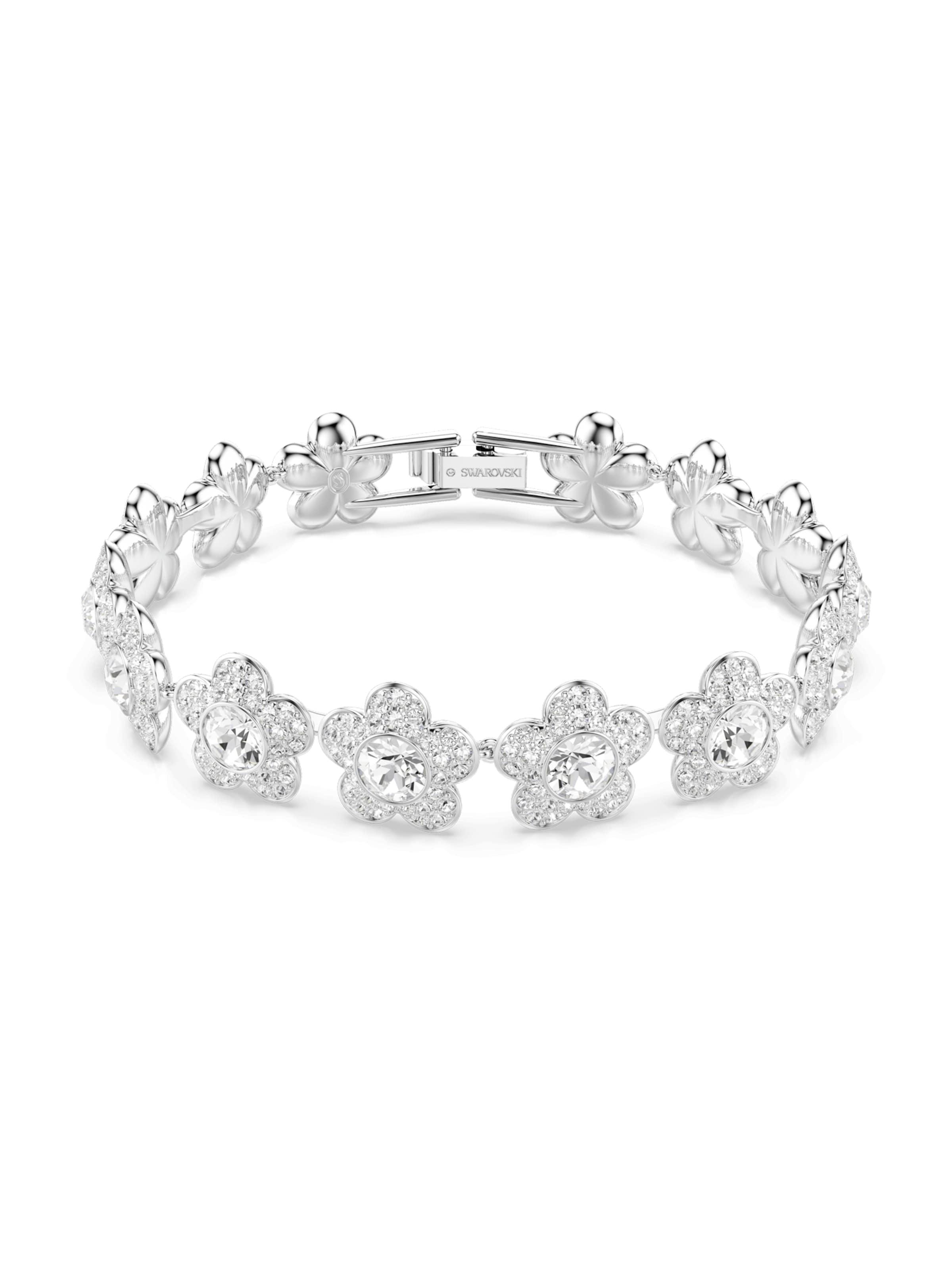 Bracelet Swarovski en argent : devant