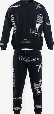 Tom Barron Sweatsuit in Black: front