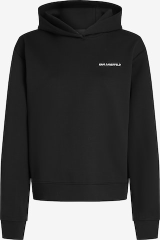 juoda Karl Lagerfeld Megztinis be užsegimo: priekis