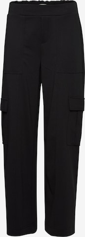 ICHI Regular Cargo Pants 'KATE' in Black: front