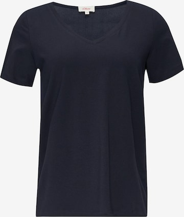 s.Oliver Shirt in Blauw: voorkant