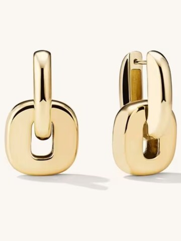 ROUGEMONT Jewellery Earrings 'Zweiteilige Creolen Ohrringe Trend' in Gold: front