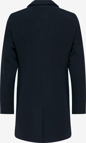 Manteau mi-saison 'Jaylon' Only & Sons en bleu