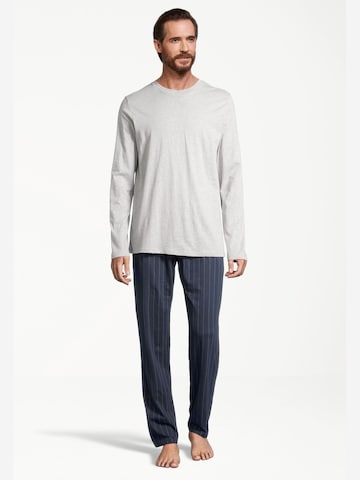 SCHIESSER Pyjama lang 'Night & Home' in Blau