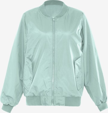 Veste mi-saison Yuka en vert : devant