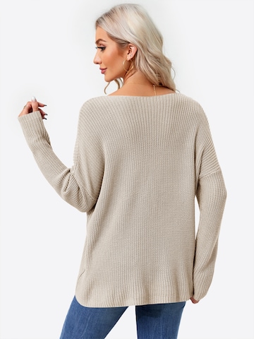 Pulover de la Imily Bela pe bej: spate