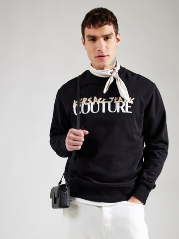 Versace Jeans Couture Sweatshirt in Black: front
