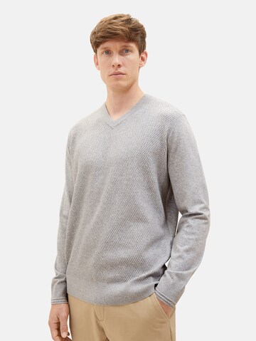 Pull-over TOM TAILOR en gris : devant