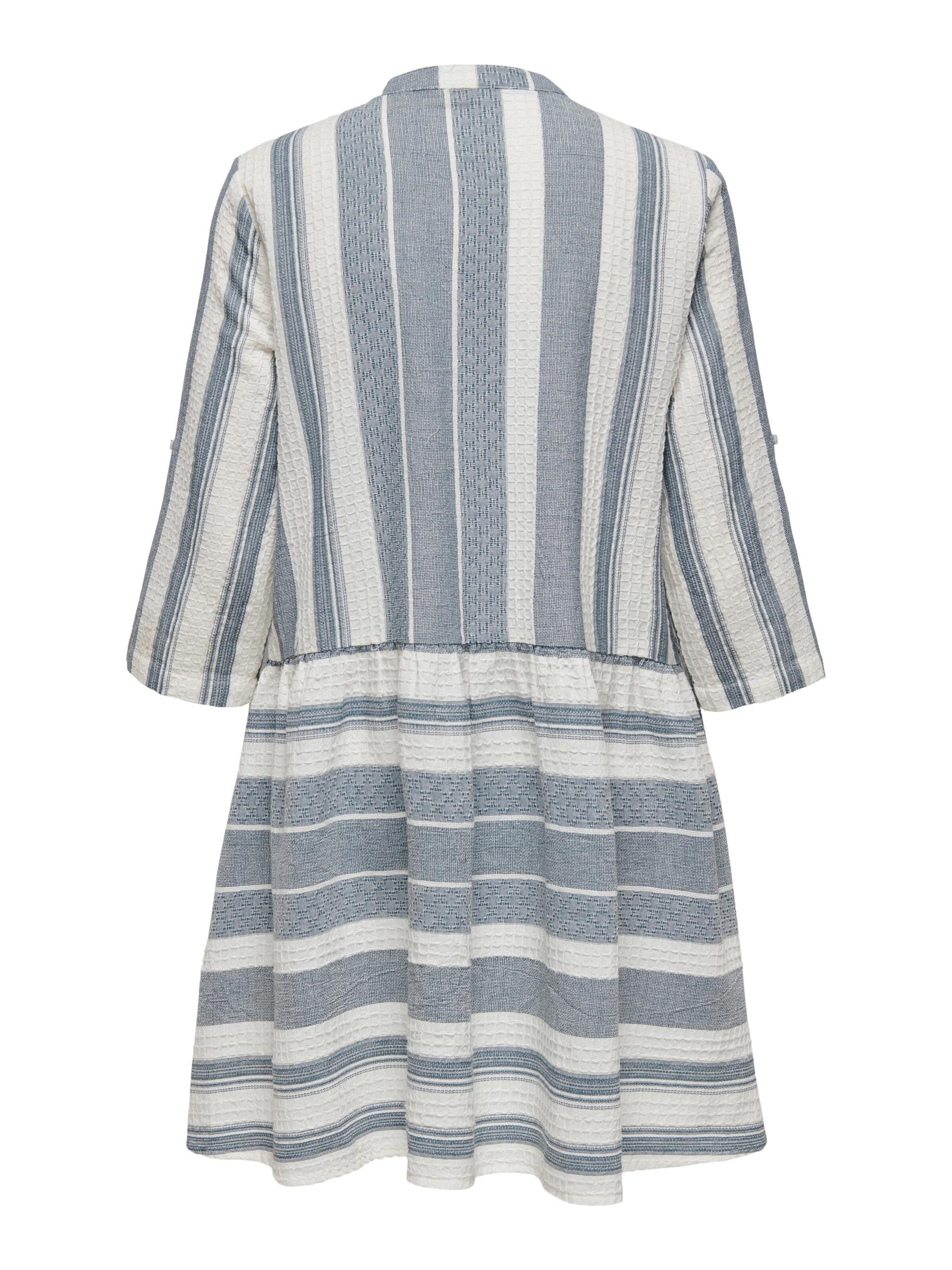 ONLY Рокля тип риза 'CHICAGO' в бяло