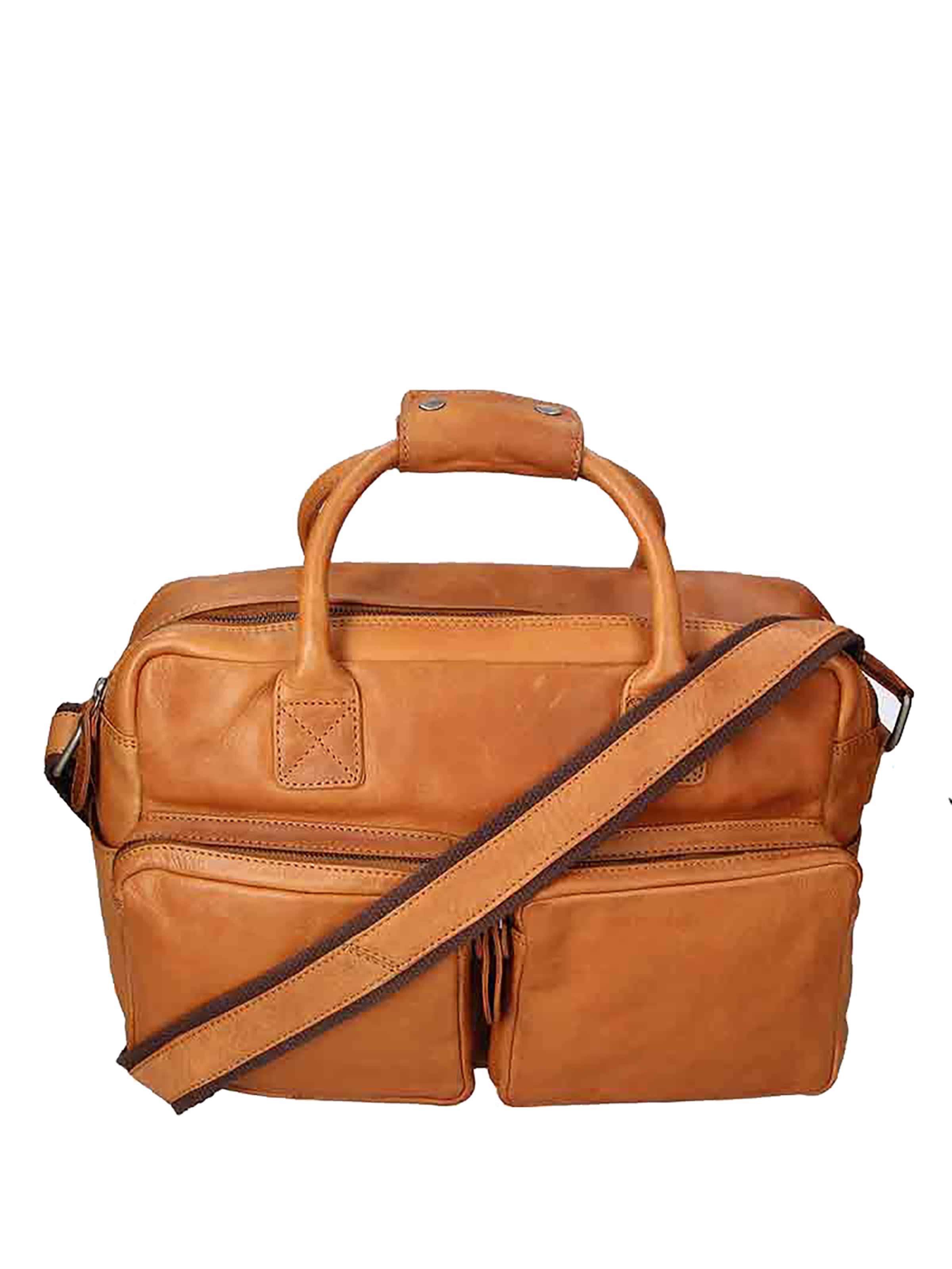 Borsa portadocumenti di HILL BURRY in marrone: frontale