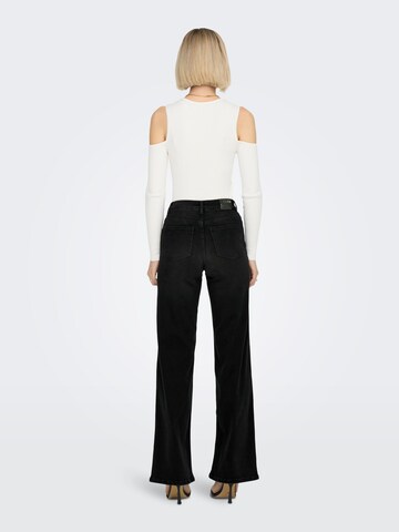 ONLY Wide leg Jeans 'ONLMadison Blush' in Black
