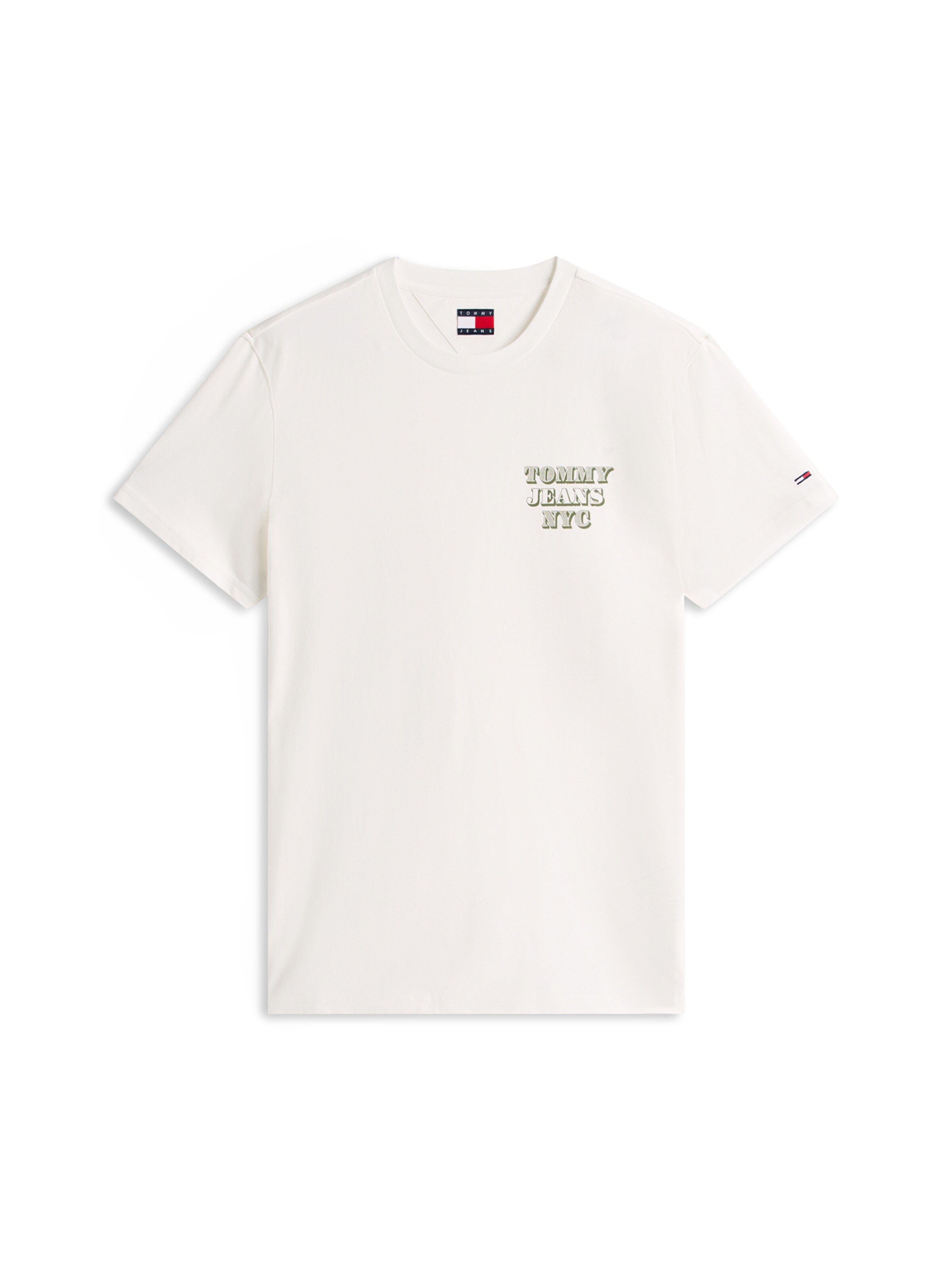 T-Shirt Tommy Jeans en blanc : devant