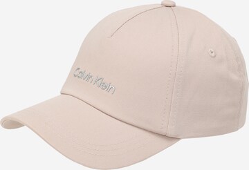 Cappello da baseball di Calvin Klein in beige: frontale