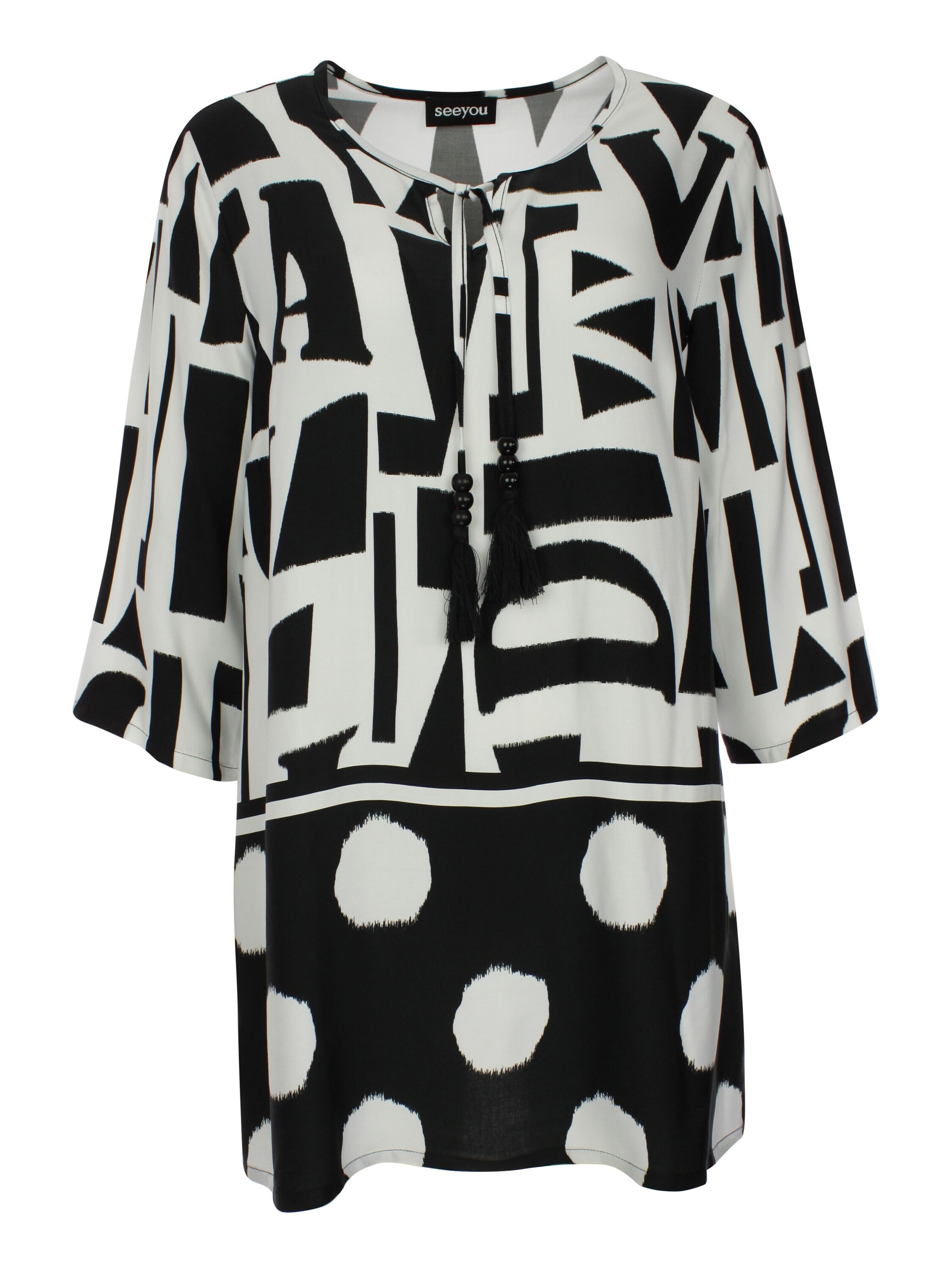 SEEYOU BY BIGGI M. Tunic in Black: front