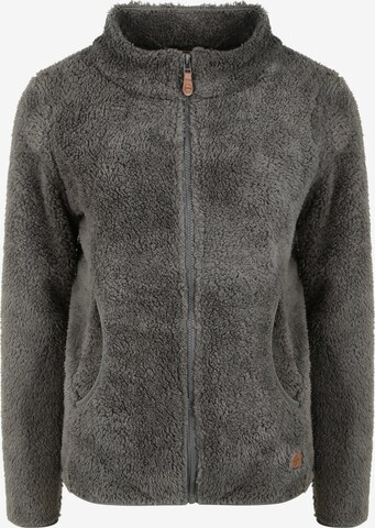 Oxmo Fleece Jacket 'Telsa' in Grey: front