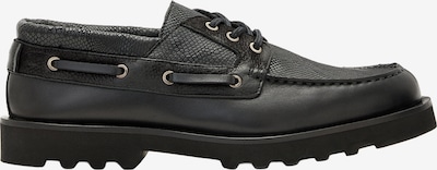 Batai su raišteliais iš AllSaints, spalva – juoda, Prekių apžvalga