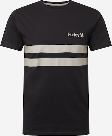 Hurley Λειτουργικό μπλουζάκι 'OCEANCARE' σε μαύρο: μπροστά