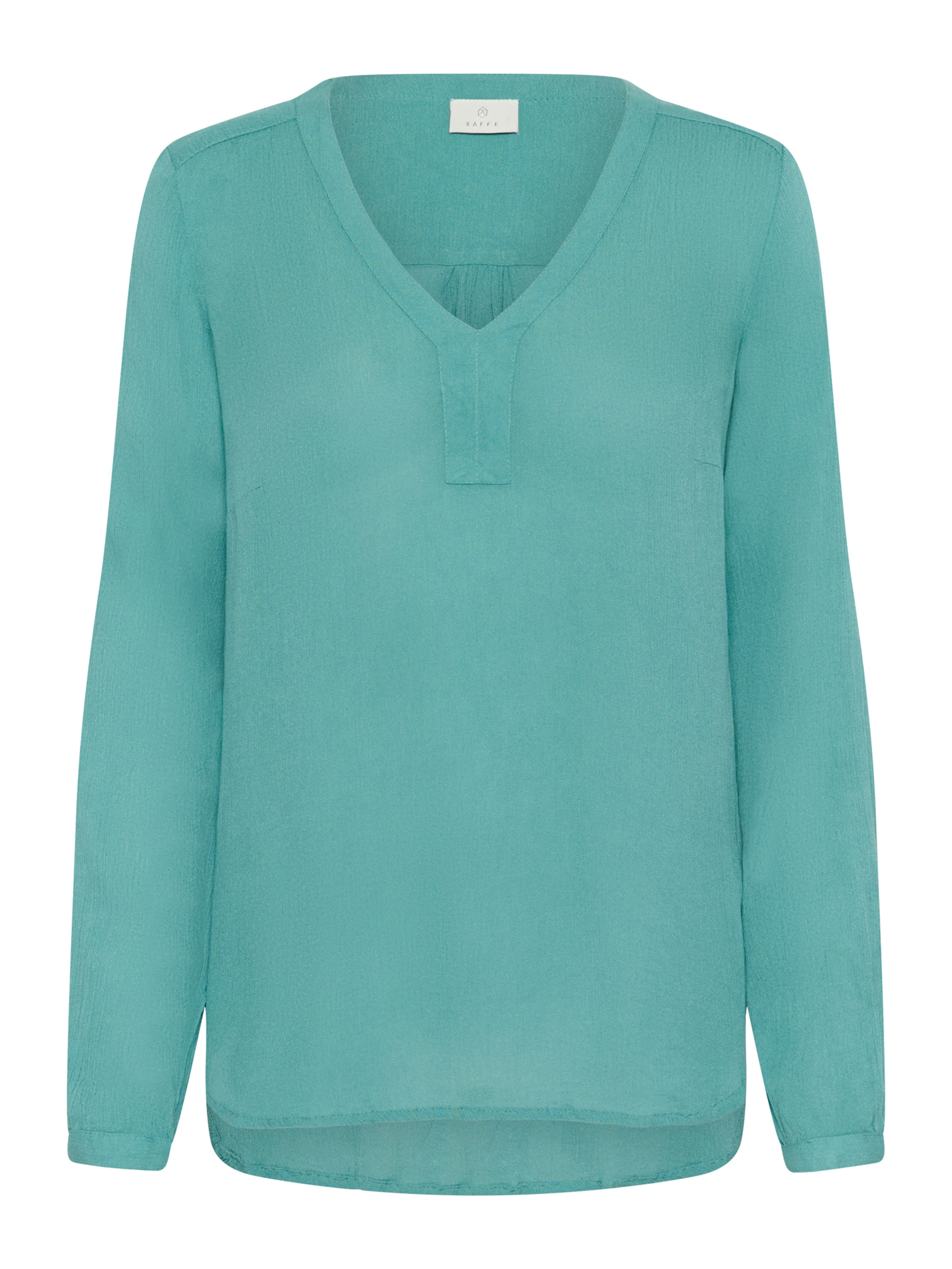 zaļš Kaffe Blūze 'KAAmber': no priekšpuses