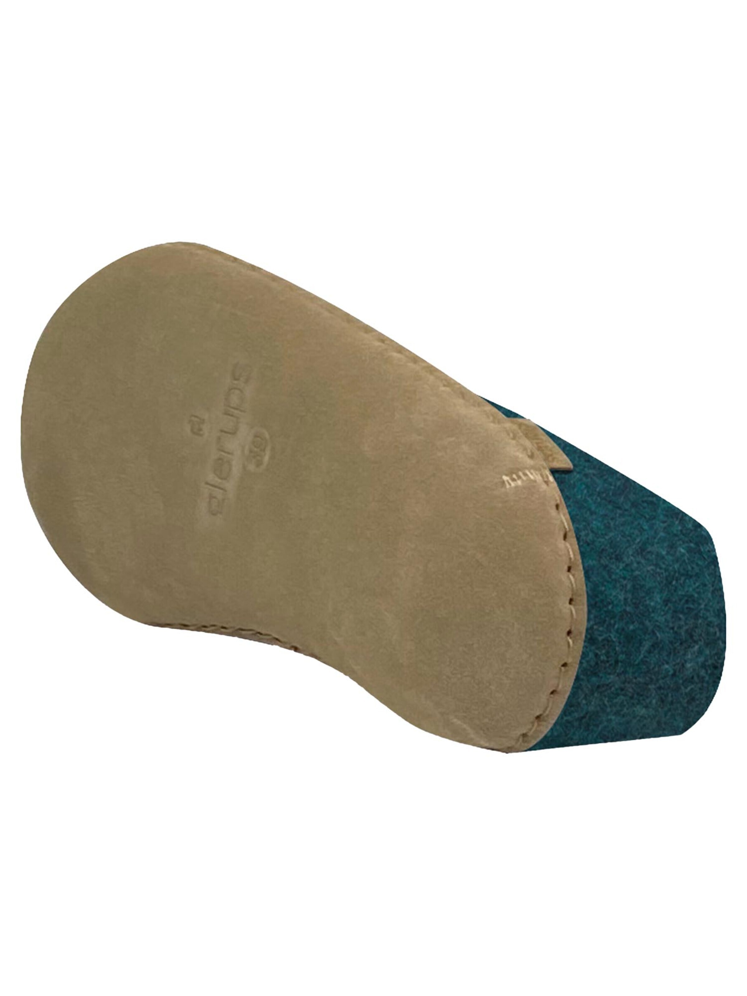 Glerups Slipper 'Ledersohle' in Blue