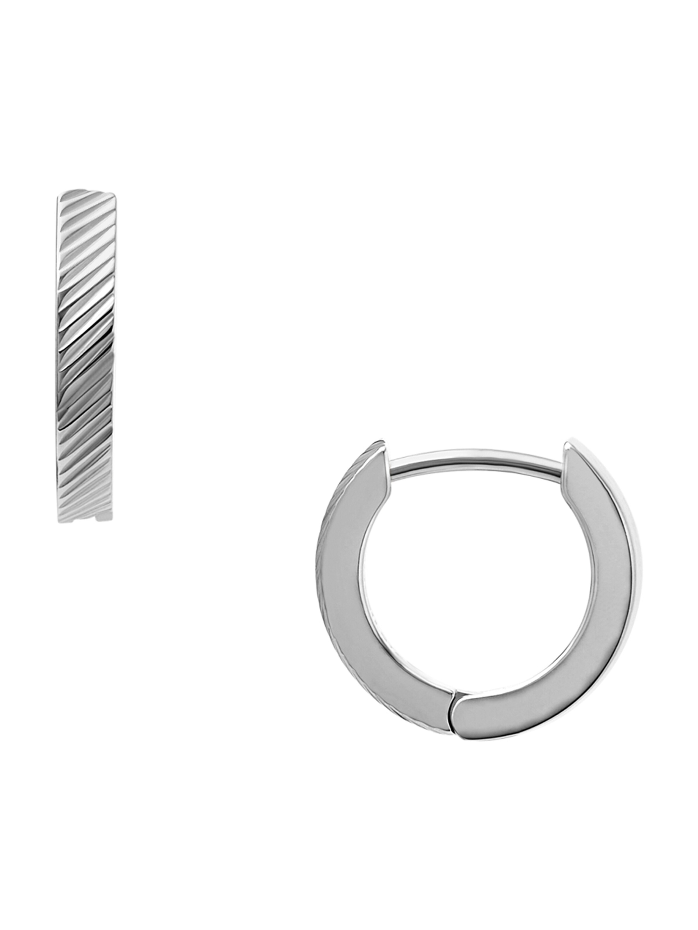 FOSSIL Обеци в сребърно: отпред