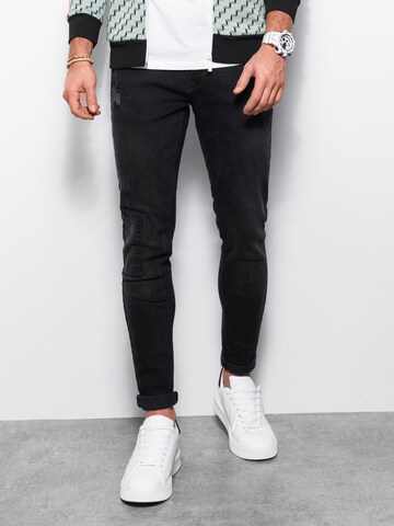 Ombre Slimfit Jeans 'P1062' in Schwarz