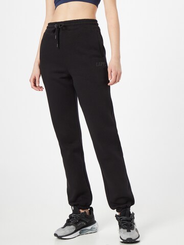 Tapered Pantaloni sport de la Lapp the Brand pe negru: față