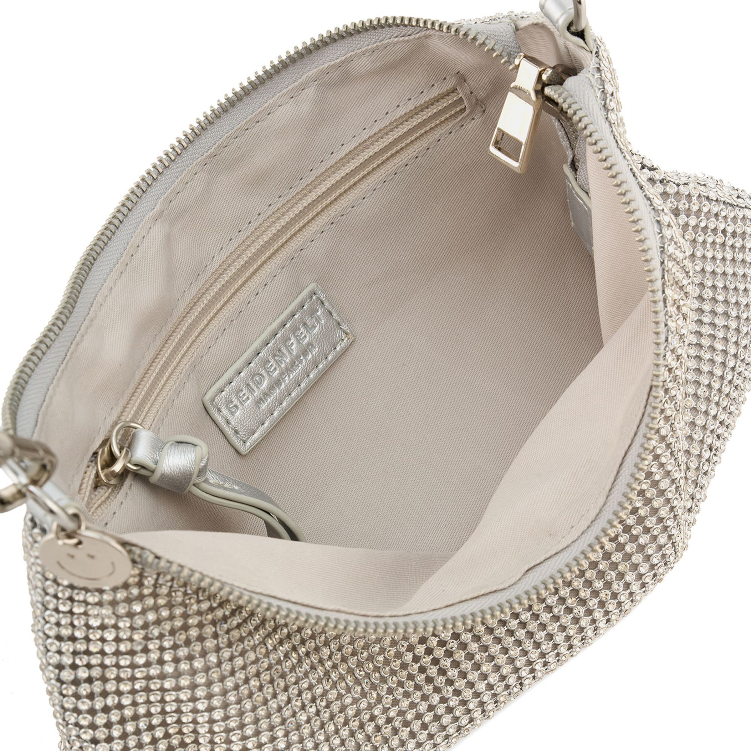 Borsa a spalla 'Hallila' di Seidenfelt in argento
