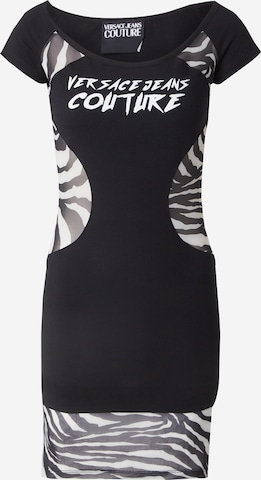 Versace Jeans Couture - Vestido en negro: frente