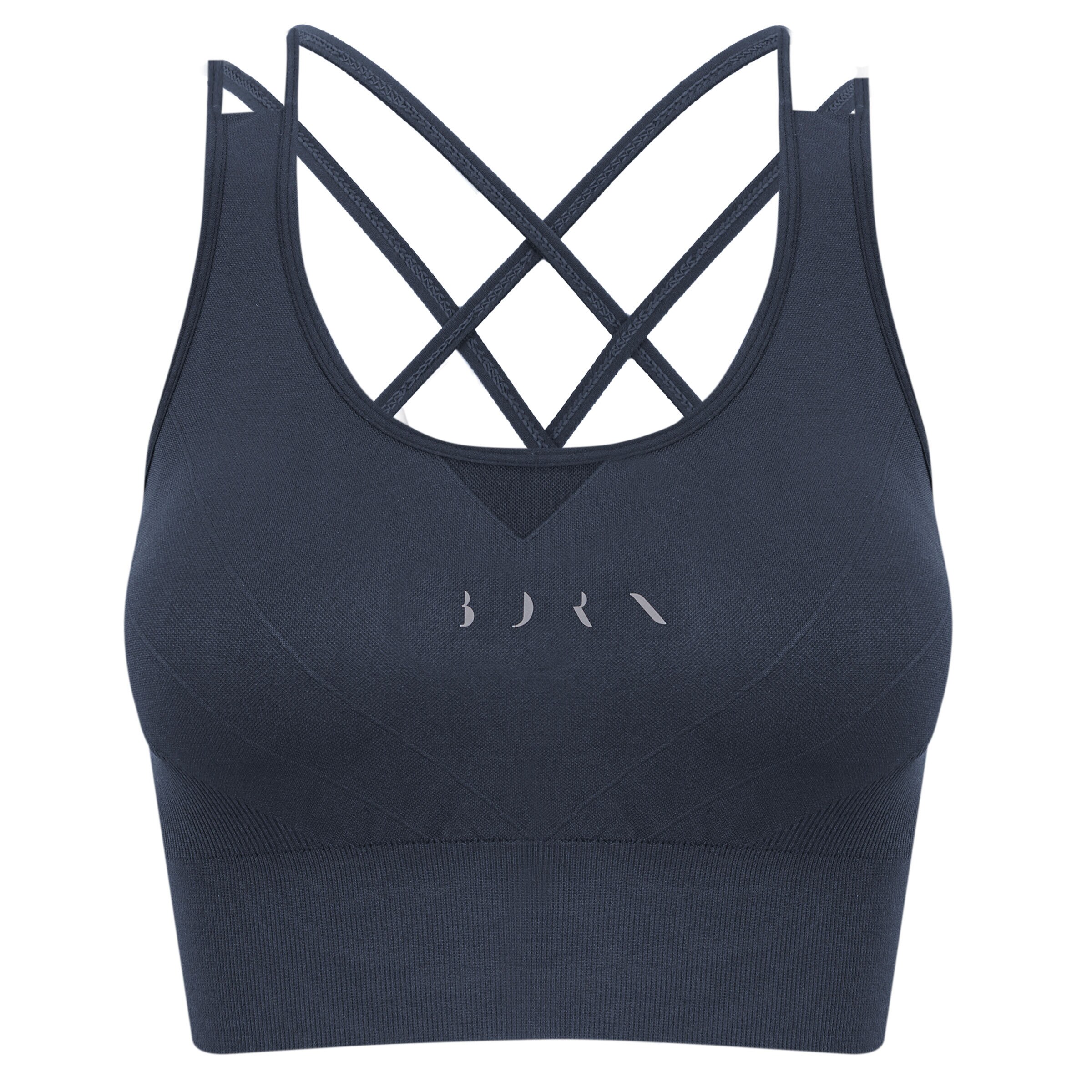 Born Living Yoga Sporttop 'Keren' in Grijs: voorkant