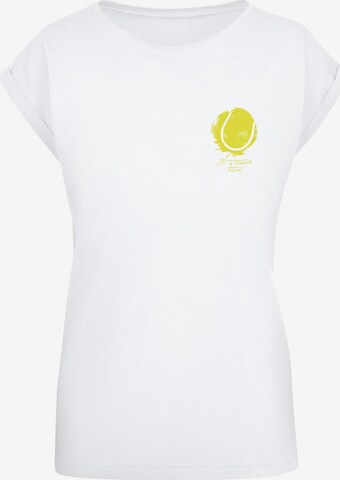 Merchcode Shirt 'Its Tennis Time' in White: front