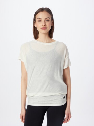 T-shirt fonctionnel super.natural en blanc : devant